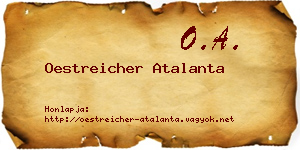 Oestreicher Atalanta névjegykártya